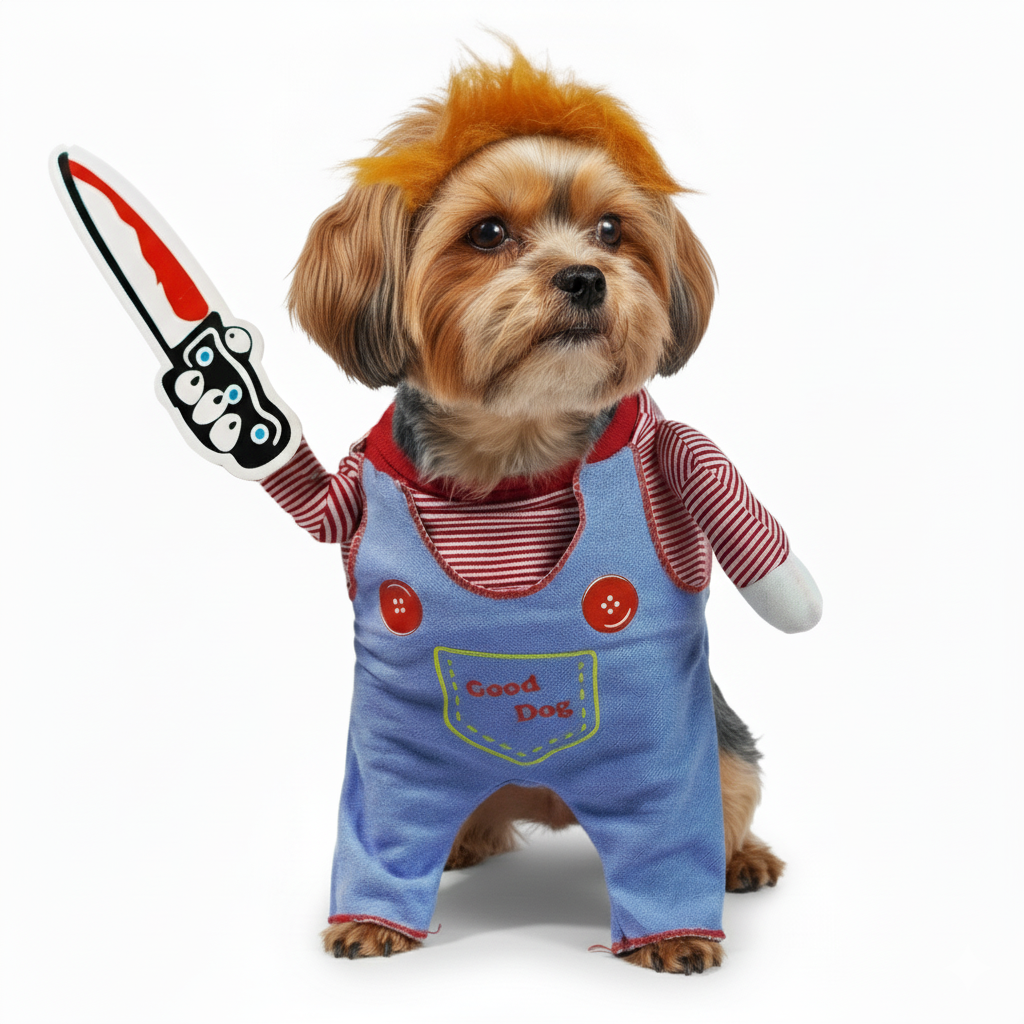 DISFRAZ PARA MASCOTA PERRO O GATO DE CHUCKY