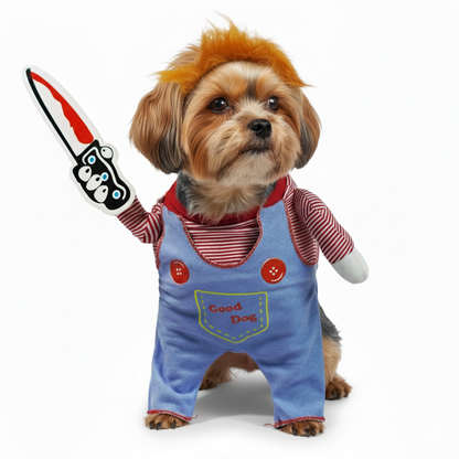 DISFRAZ PARA MASCOTA PERRO O GATO DE CHUCKY