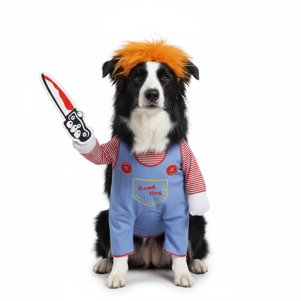 DISFRAZ PARA MASCOTA PERRO O GATO DE CHUCKY