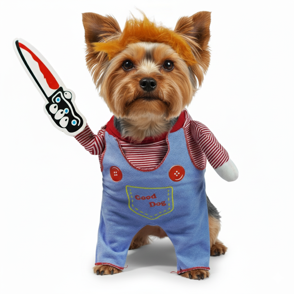 DISFRAZ PARA MASCOTA PERRO O GATO DE CHUCKY