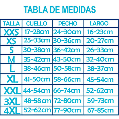 ANIMALPOWER MEDIDAS DE TALLAS 