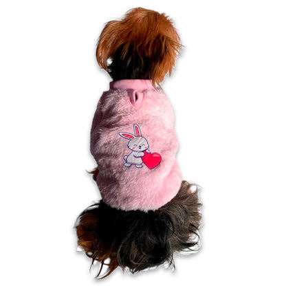 Buzo Conejito Rosa para Perros y Gatos | Piel de Conejo | Animal Power