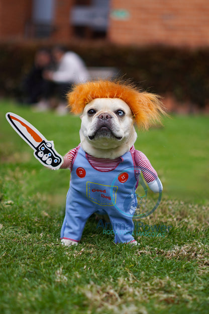 DISFRAZ PARA MASCOTA PERRO O GATO DE CHUCKY
