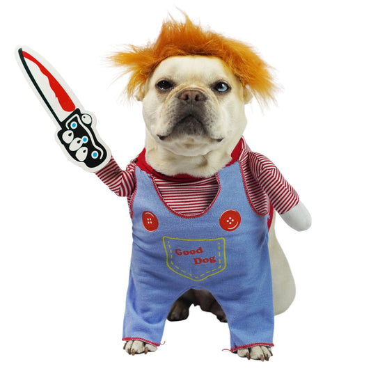 DISFRAZ PARA MASCOTA PERRO O GATO DE CHUCKY